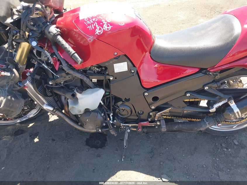 2006 Kawasaki Zx1400 A VIN: JKBZXNA116A007703 Lot: 45633330