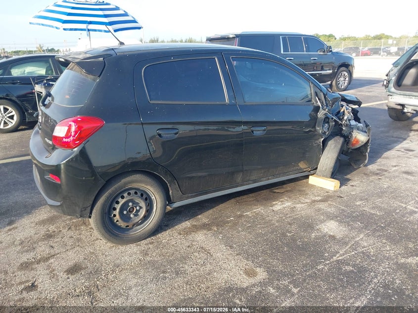 Vin: ml32a3hj3jh003419, lot: 46131809, mitsubishi mirage es 20184