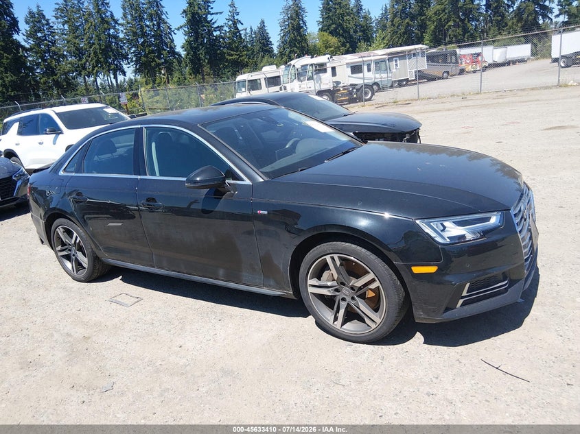2018 Audi A4 2.0T Premium/2.0T Tech Premium VIN: WAUENAF41JA120776 Lot: 45633410