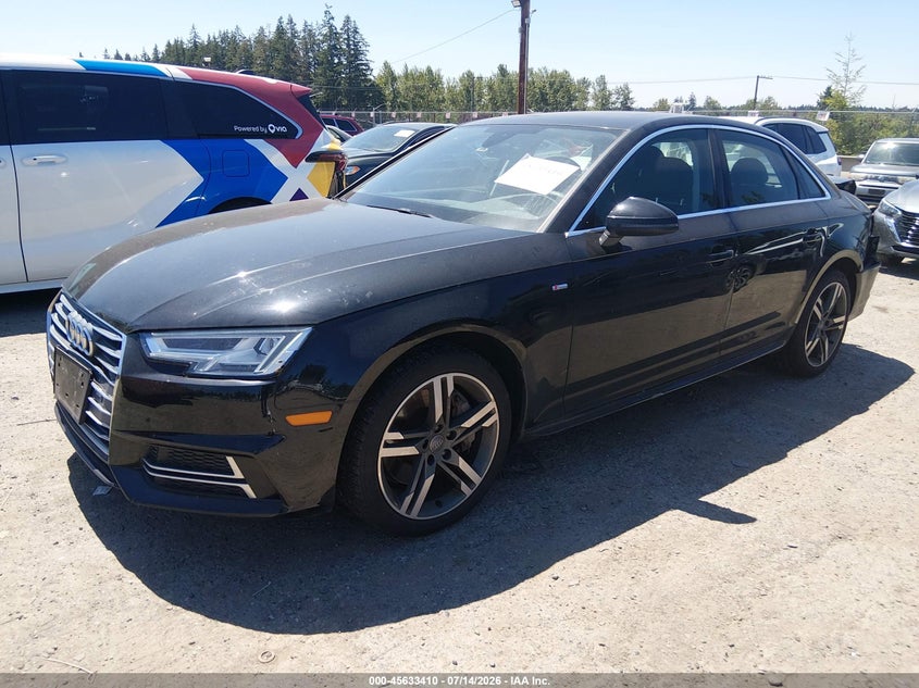 Vin: wauenaf41ja120776, lot: 46131876, audi a4 2.0t premium/2.0t tech premium 20182