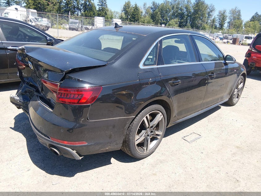 Vin: wauenaf41ja120776, lot: 46131876, audi a4 2.0t premium/2.0t tech premium 20184