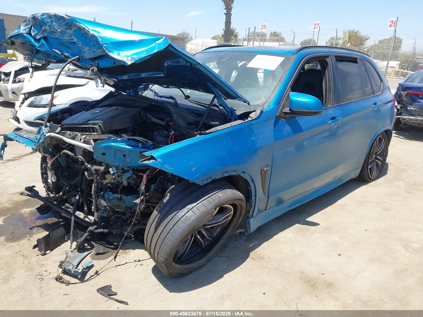 Vin: 5ymkt6c58j0x21315, lot: 46131942, bmw x5 m 20182