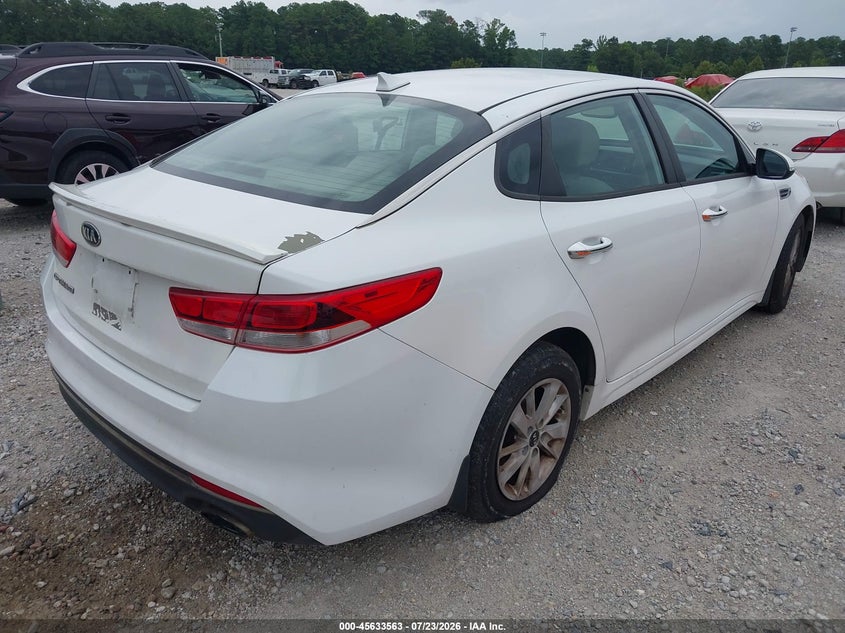 Vin: 5xxgt4l33hg166302, lot: 46132029, kia optima lx 20174