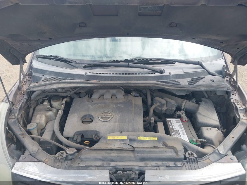 2007 Nissan Quest 3.5 Se VIN: 5N1BV28U47N110829 Lot: 45633566