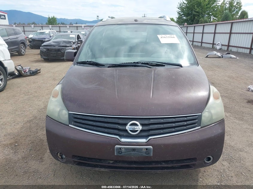 2007 Nissan Quest 3.5 Se VIN: 5N1BV28U47N110829 Lot: 45633566