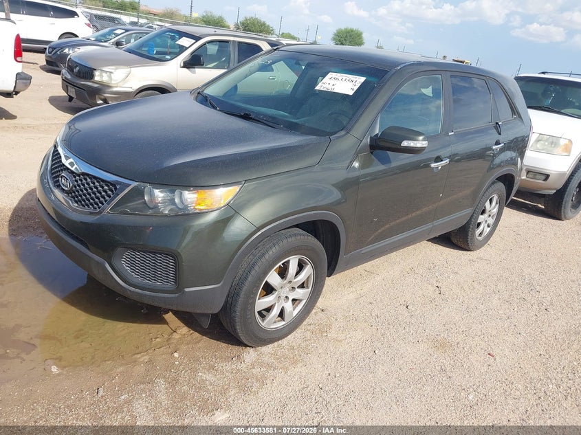 Vin: 5xykt3a17bg154145, lot: 46132047, kia sorento lx 20112