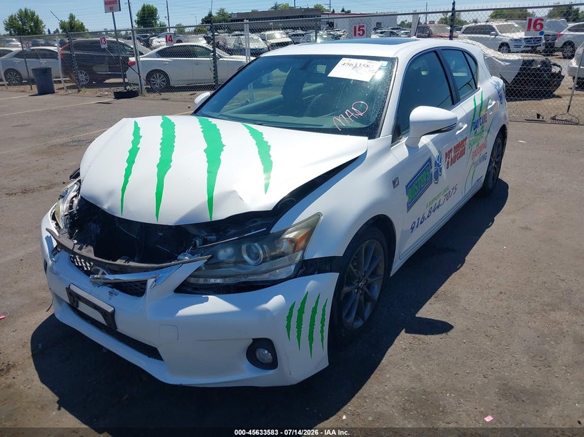 2012 LEXUS CT 200H auction photo 2