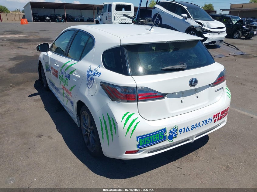 2012 LEXUS CT 200H auction photo 3