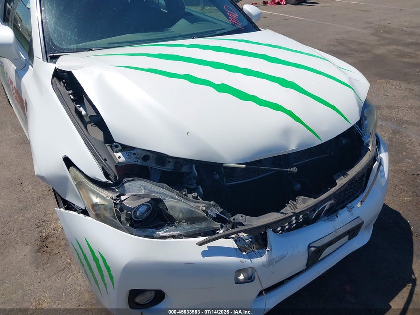 2012 LEXUS CT 200H auction photo 6