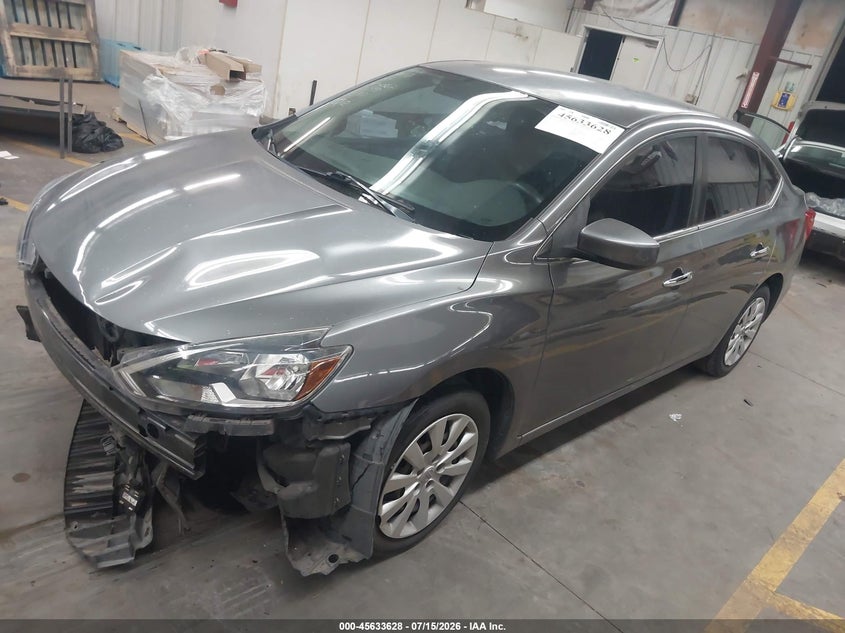 Vin: 3n1ab7ap2jy272398, lot: 46132094, nissan sentra s 20182