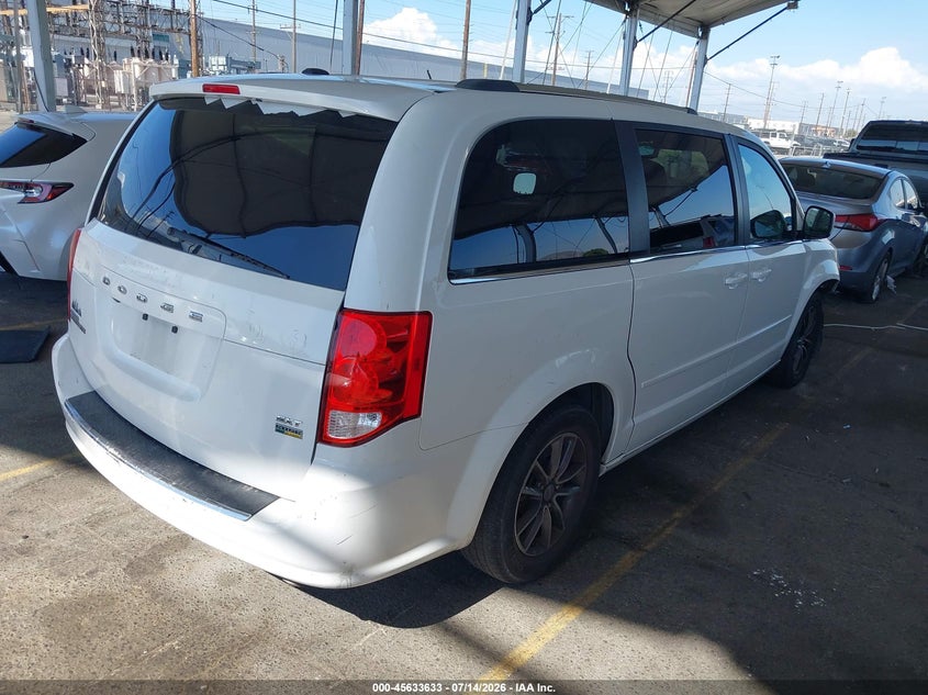 Vin: 2c4rdgcg4hr825456, lot: 46132099, dodge grand caravan sxt 20174