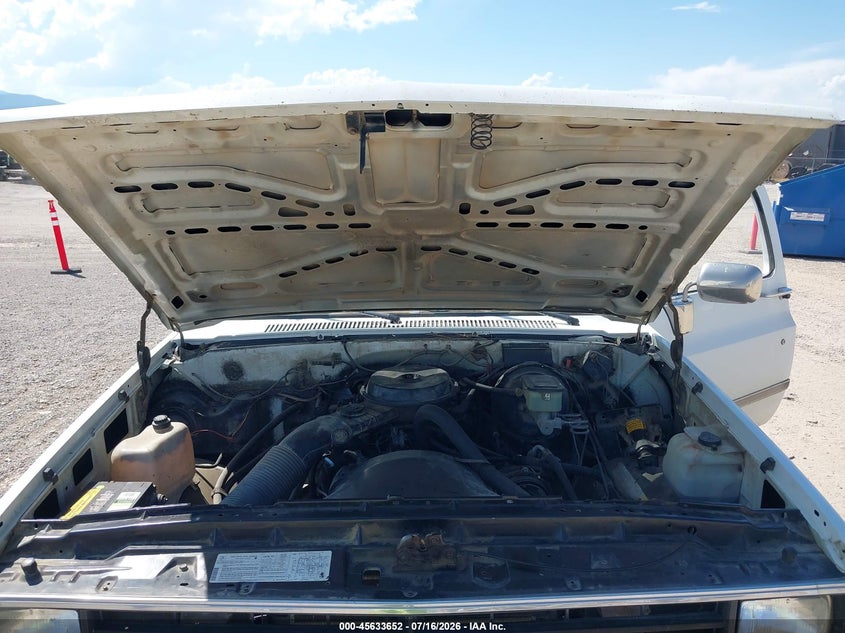 1986 CHEVROLET K10 COUPE 4.3L V6 CRB OHV C