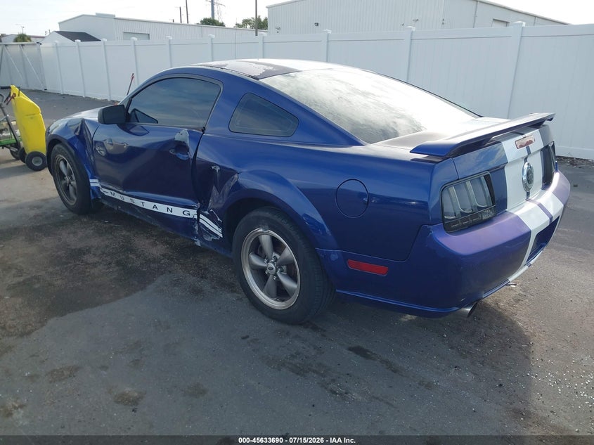 FORD MUSTANG 2005 VIN 1ZVFT82H655209317