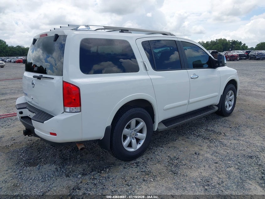 Vin: 5n1aa0nc4cn612760, lot: 46132163, nissan armada sv 20124