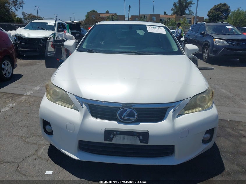 2012 Lexus Ct 200H Premium VIN: JTHKD5BH5C2116296 Lot: 45633727