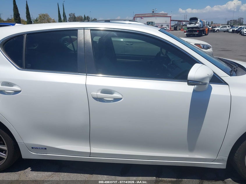 2012 Lexus Ct 200H Premium VIN: JTHKD5BH5C2116296 Lot: 45633727