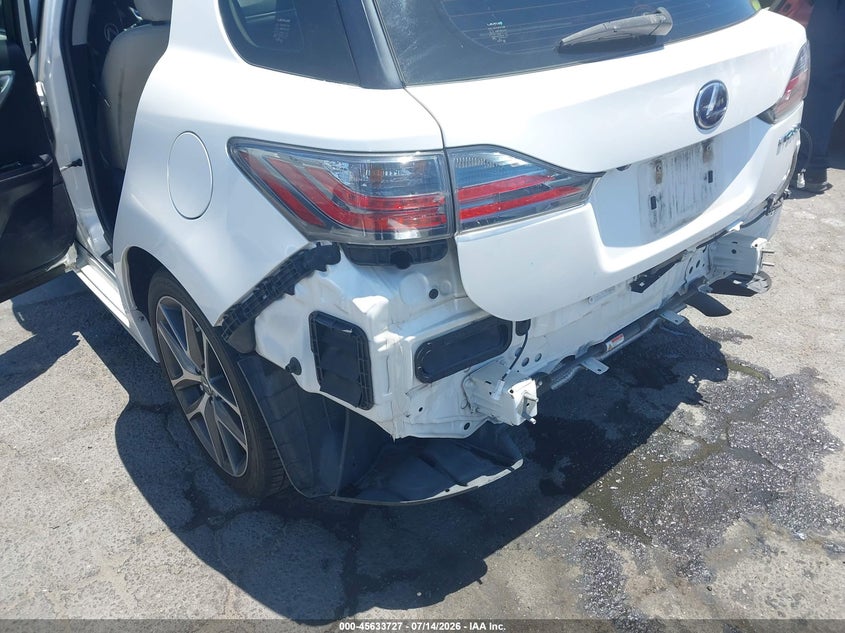 2012 Lexus Ct 200H Premium VIN: JTHKD5BH5C2116296 Lot: 45633727