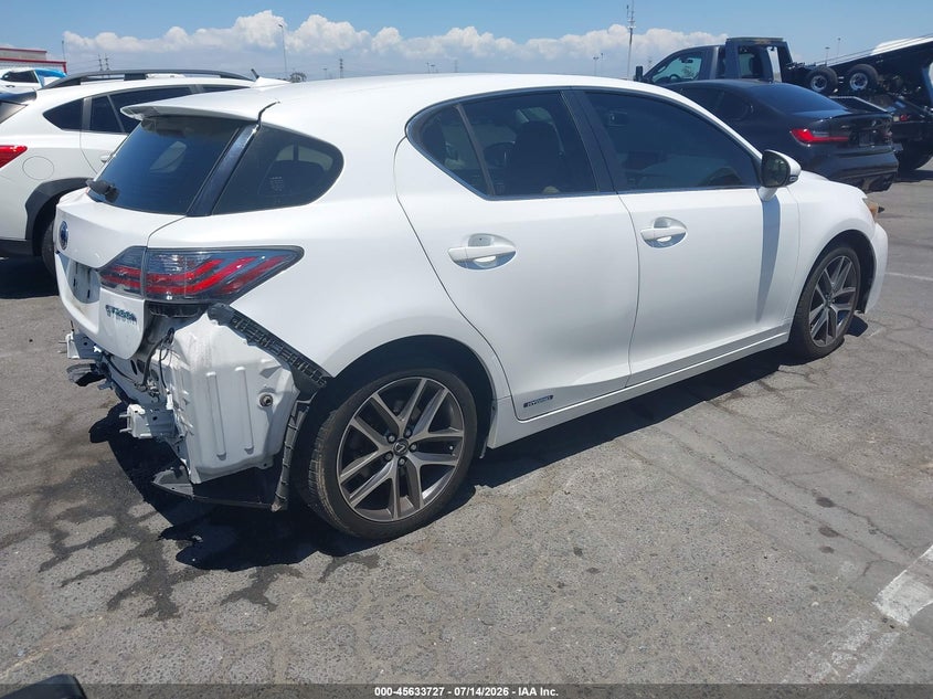 2012 LEXUS CT 200H auction photo 4