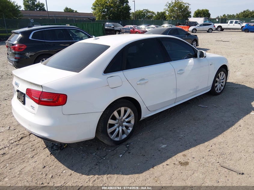 Vin: waubfaflxfn012311, lot: 46132230, audi a4 2.0t premium 20154