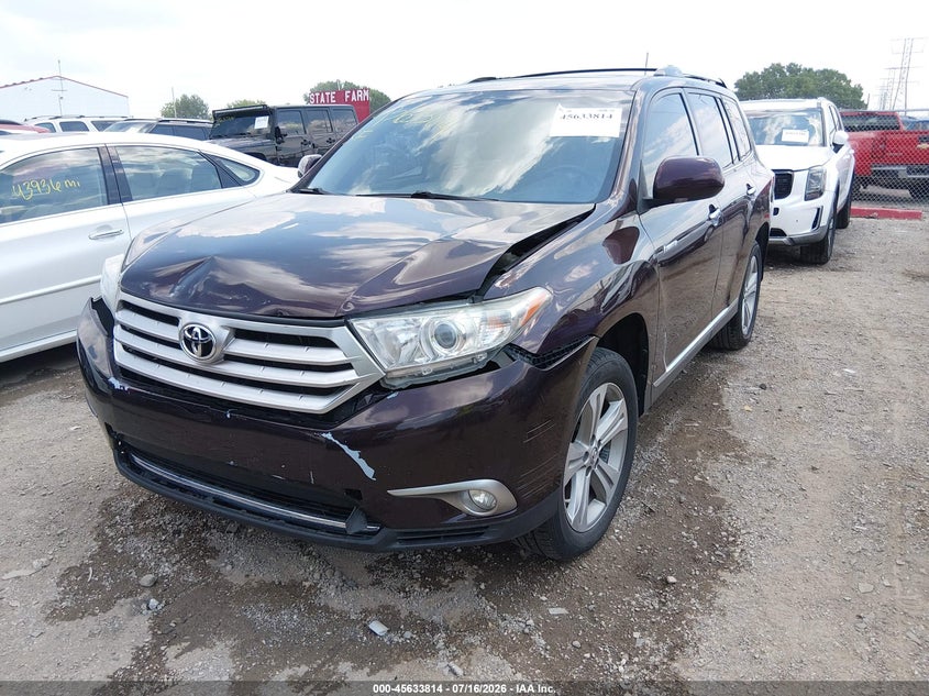 Vin: 5tddk3eh2cs112697, lot: 46132280, toyota highlander limited v6 20122