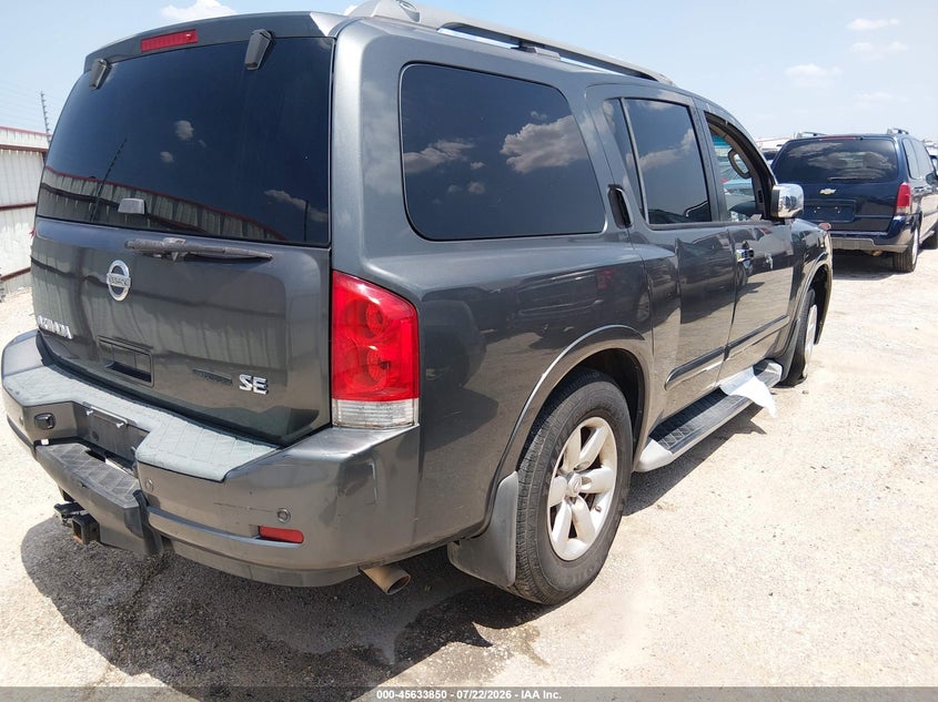 Vin: 5n1ba0nd0an606769, lot: 46132316, nissan armada se 20104