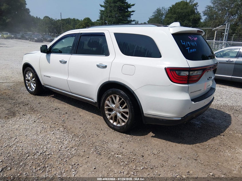 Vin: 1c4sdhet9ec419419, lot: 46132469, dodge durango citadel 20143