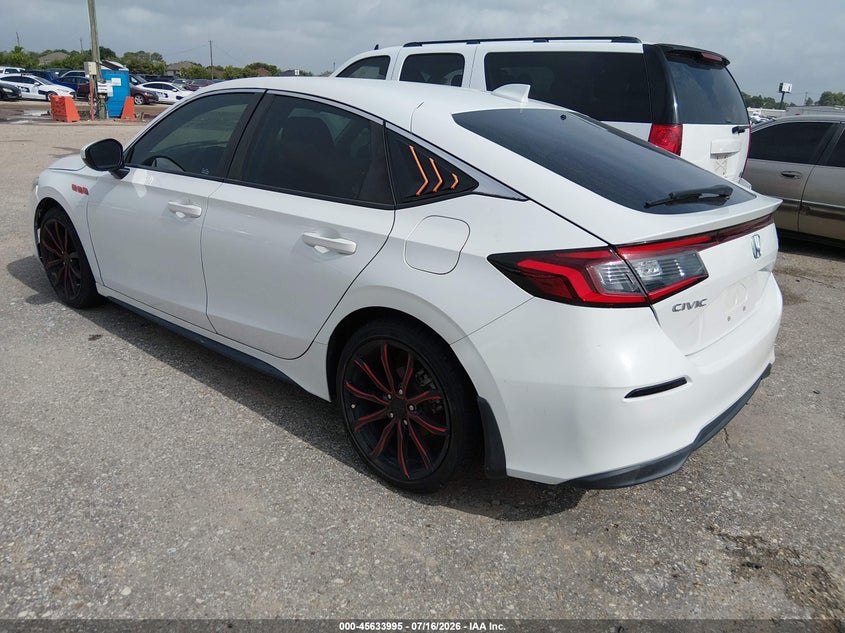 Vin: 19xfl2h57pe008790, lot: 46132496, honda civic lx 20233