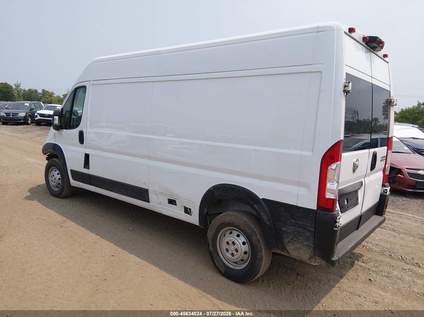 Vin: 3c6mrvhg0pe509181, lot: 46132525, ram promaster 3500 high roof 159 wb 20233