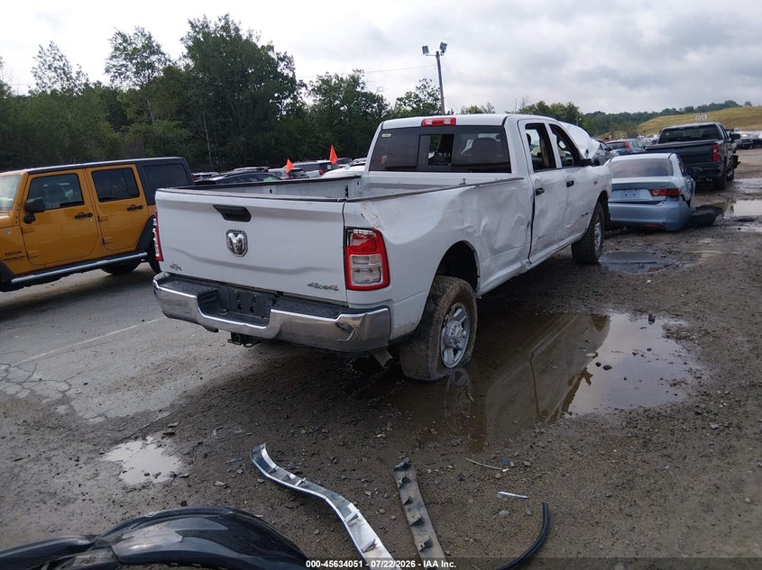 Vin: 3c6ur5hj6lg198544, lot: 46132552, ram 2500 tradesman  4x4 8' box 20204