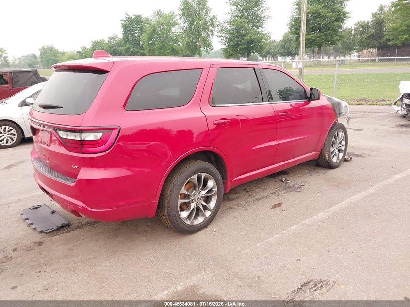 2019 Dodge Durango Gt Plus Awd VIN: 1C4RDJDG9KC664274 Lot: 45634081