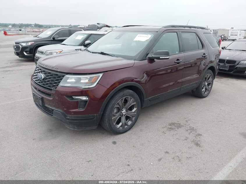 Vin: 1fm5k8gt9jga67926, lot: 46132746, ford explorer sport 20182