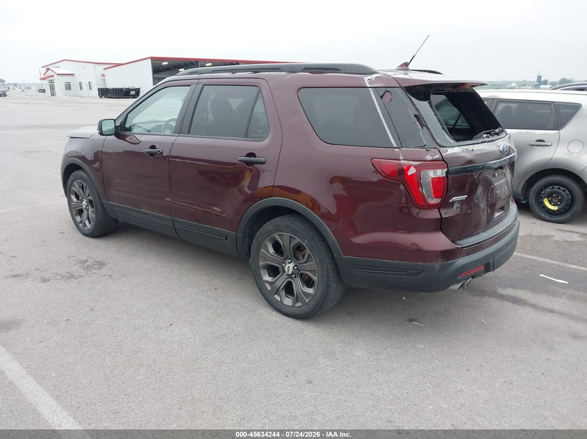 Vin: 1fm5k8gt9jga67926, lot: 46132746, ford explorer sport 20183