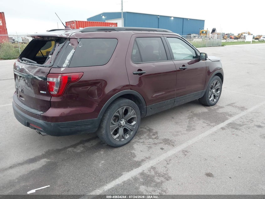 Vin: 1fm5k8gt9jga67926, lot: 46132746, ford explorer sport 20184