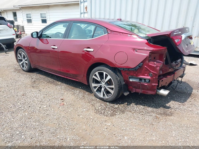 Vin: 1n4aa6ap9gc397464, lot: 46132758, nissan maxima 3.5 s 20163
