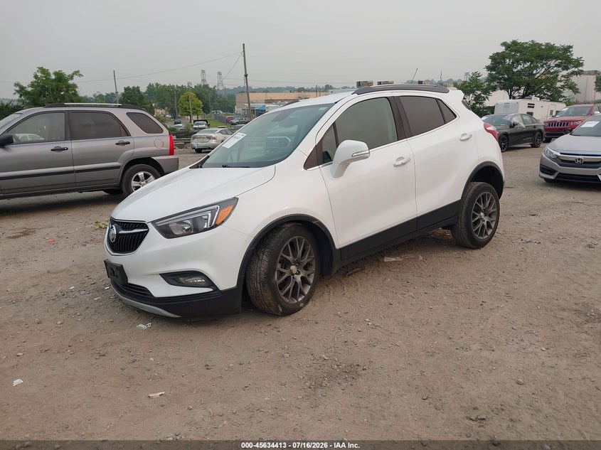 Vin: kl4cj1sm4kb716157, lot: 46132914, buick encore fwd sport touring 20192