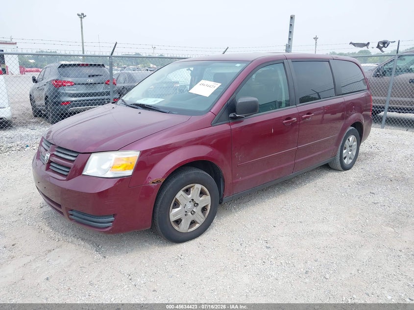 2009 Dodge Caravan, Rear, IAAI, VIN 2D8HN44EX9R517361 — photo 2