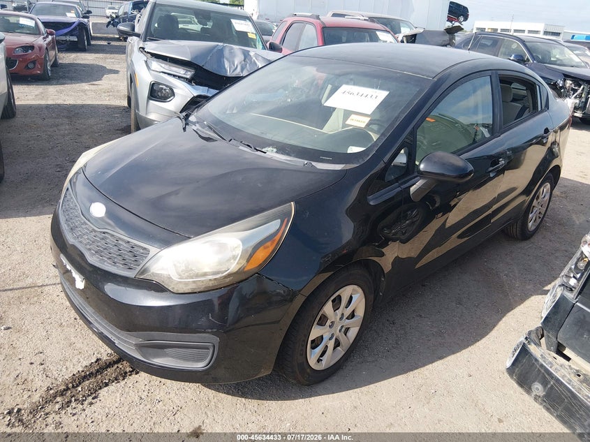Vin: knadm4a3xd6241778, lot: 46132934, kia rio lx 20132