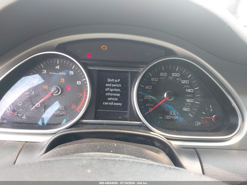 2014 Audi Q7 3.0T Premium VIN: WA1LGAFE9ED017858 Lot: 45634555
