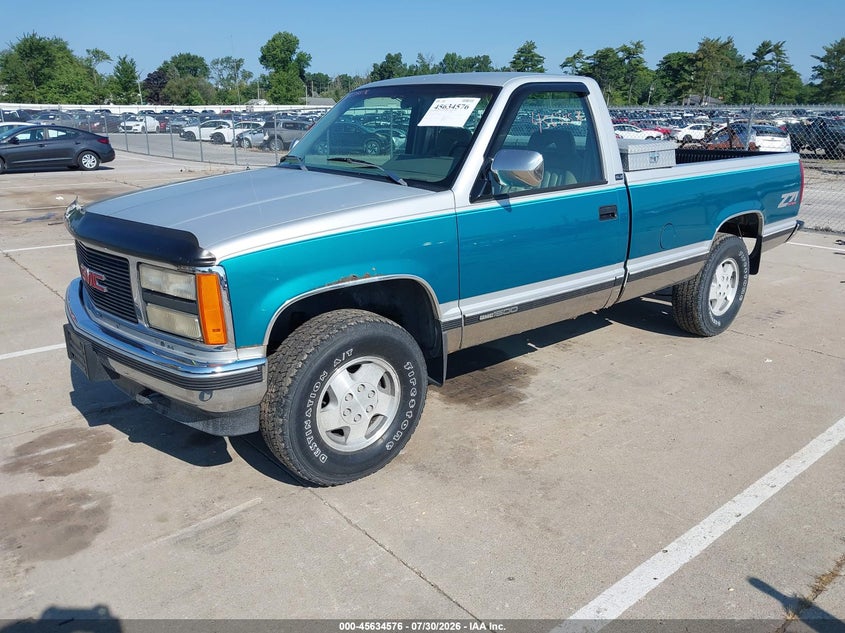 1993 GMC Sierra, По кругу, IAAI, VIN 1GTEK14K2PE550234 — фото 2