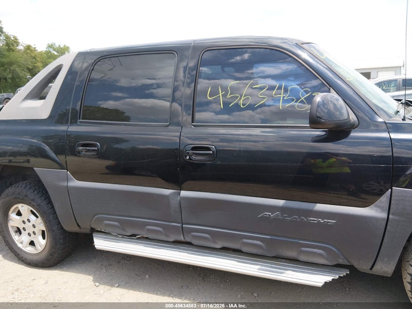 2003 Chevrolet Avalanche 1500 VIN: 3GNEK13T63G249986 Lot: 45634583