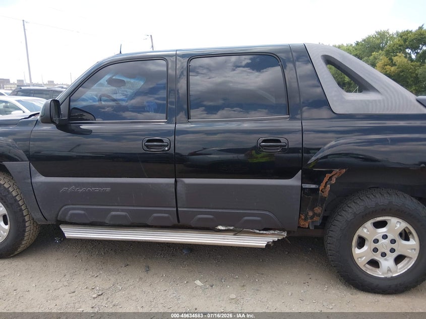 2003 Chevrolet Avalanche 1500 VIN: 3GNEK13T63G249986 Lot: 45634583