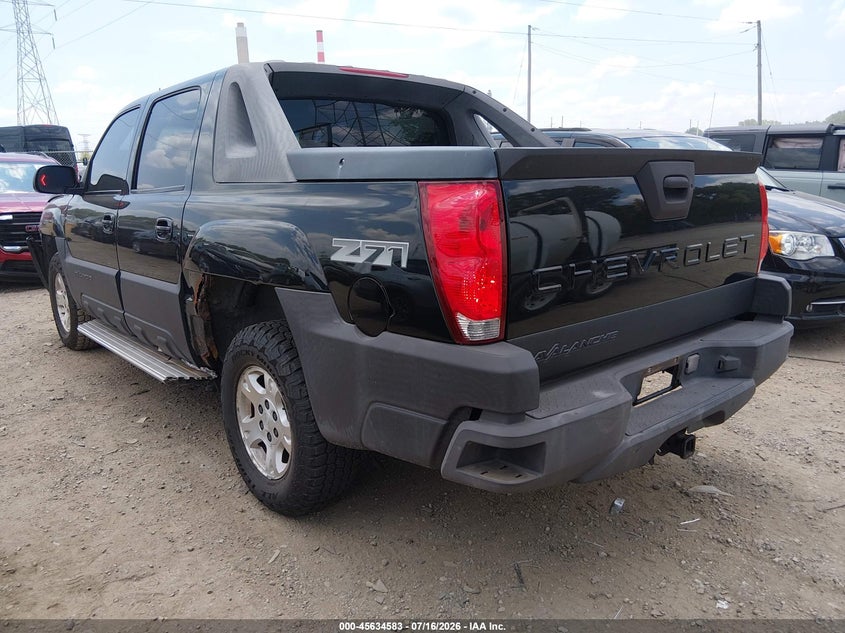 2003 CHEVROLET AVALANCHE 1500 auction photo 3