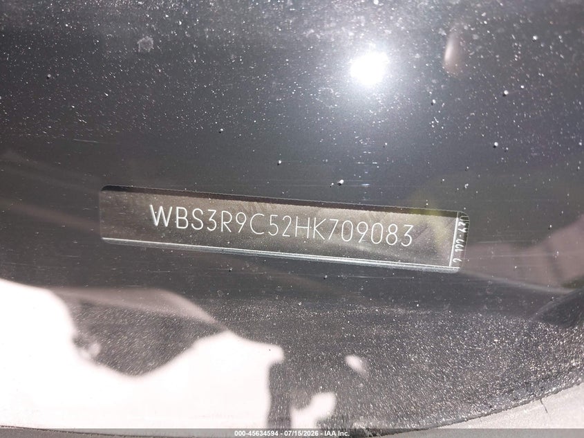 2017 BMW M4 VIN: WBS3R9C52HK709083 Lot: 45634594