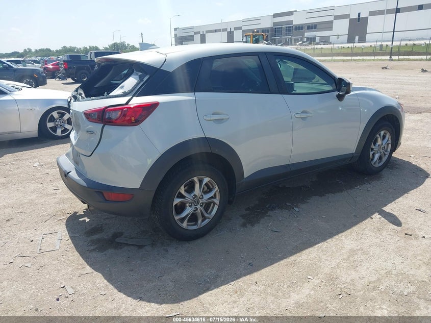 Vin: jm1dkdb77h0162894, lot: 46133117, mazda cx-3 sport 20174