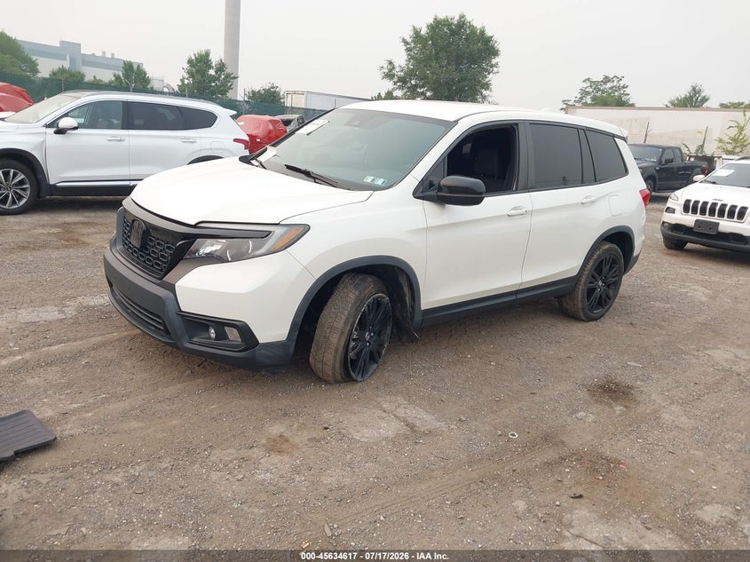 Vin: 5fnyf8h21kb010286, lot: 46133118, honda passport sport 20192