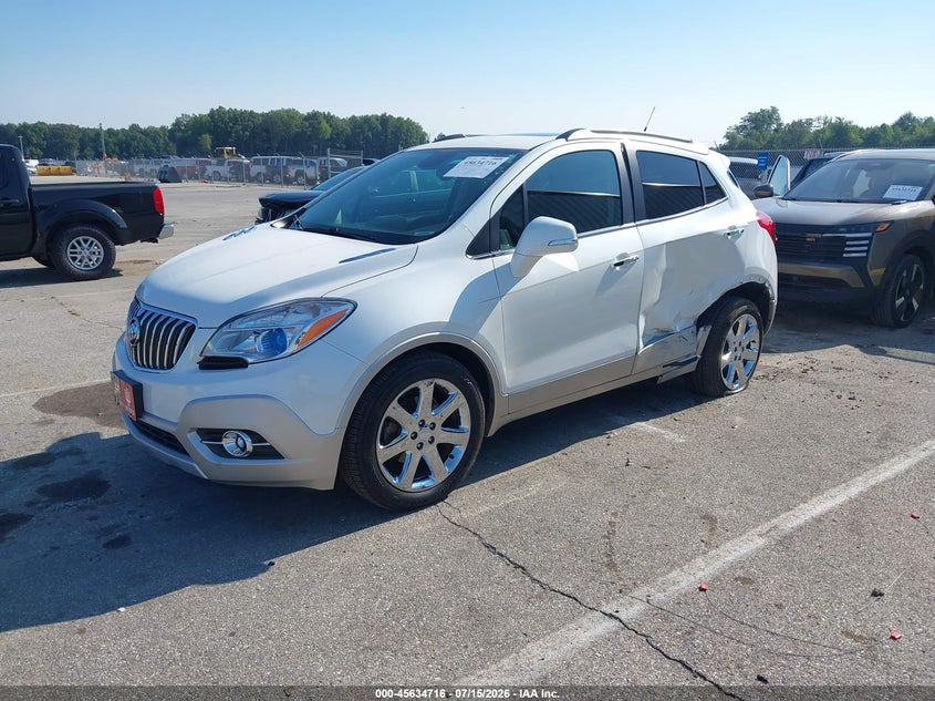 Vin: kl4cjcsb1eb544877, lot: 46133217, buick encore leather 20142