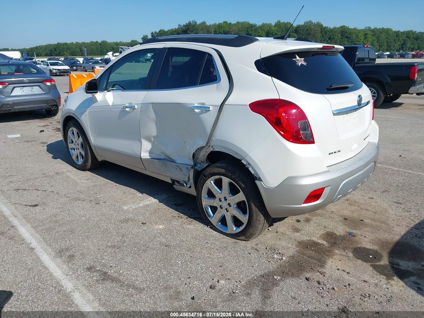 Vin: kl4cjcsb1eb544877, lot: 46133217, buick encore leather 20143