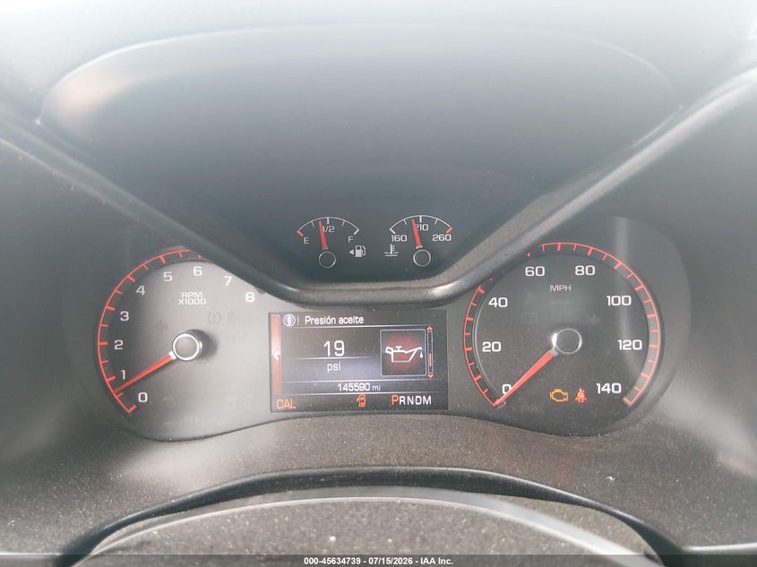 2016 GMC Canyon Slt VIN: 1GTG6DE32G1197748 Lot: 45634739