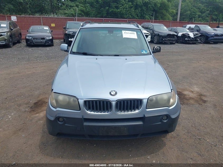 2005 BMW X3 3.0I VIN: WBXPA93445WD20222 Lot: 45634800