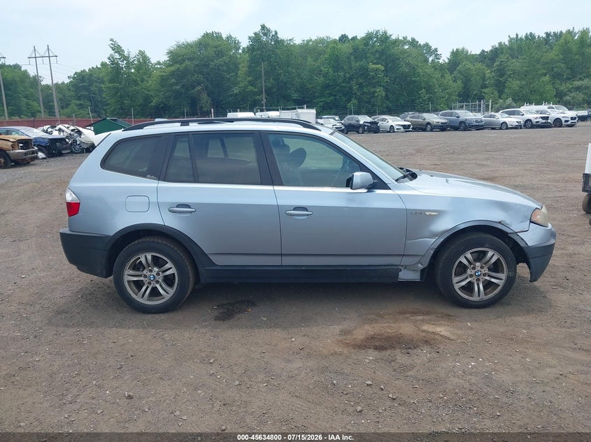 2005 BMW X3 3.0I VIN: WBXPA93445WD20222 Lot: 45634800